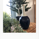 Decanter in blue and white ceramic