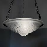 Lustre Art Déco en verre Muller