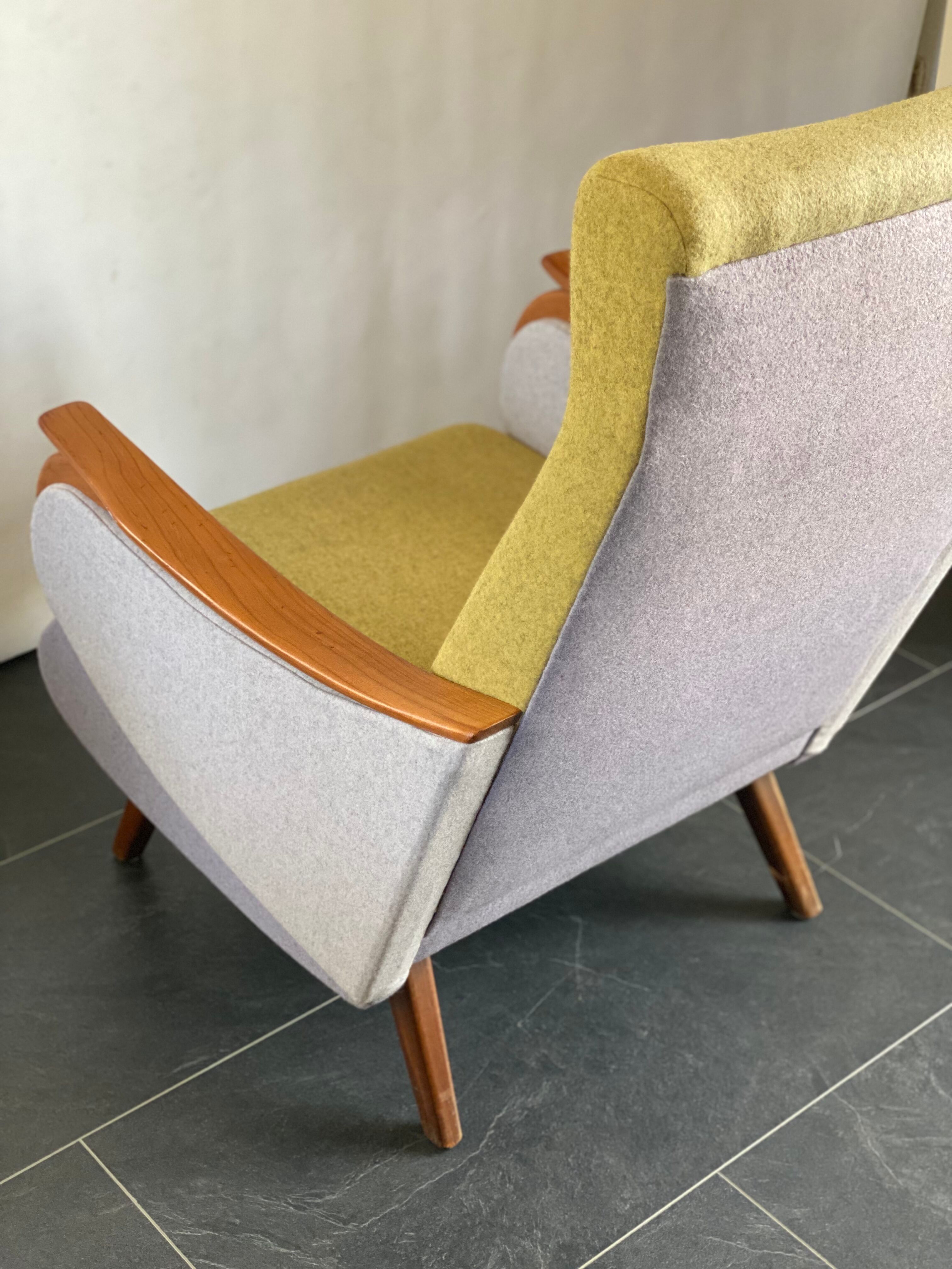 Chaise longue suédoise vintage 3 couleurs