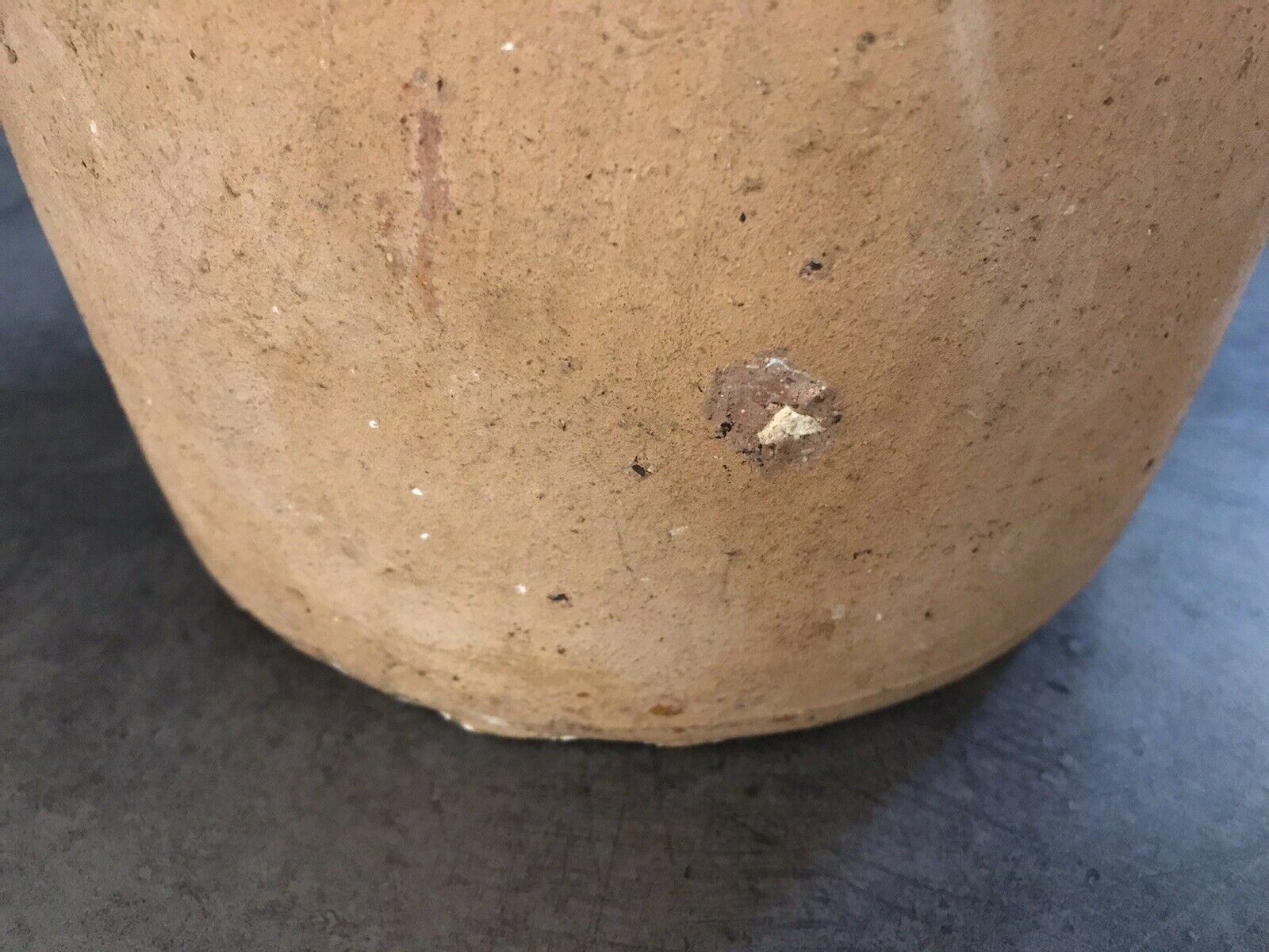 Pot a graisse terre cuite intérieur vernissé orangé sud ouest-