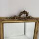 Louis XVI style mirror in wood and gilded stucco, 19th century