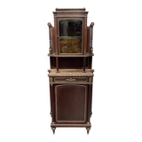 Napoleon III Mahogany and Chiseled Bronze Display Cabinet, 19th Century