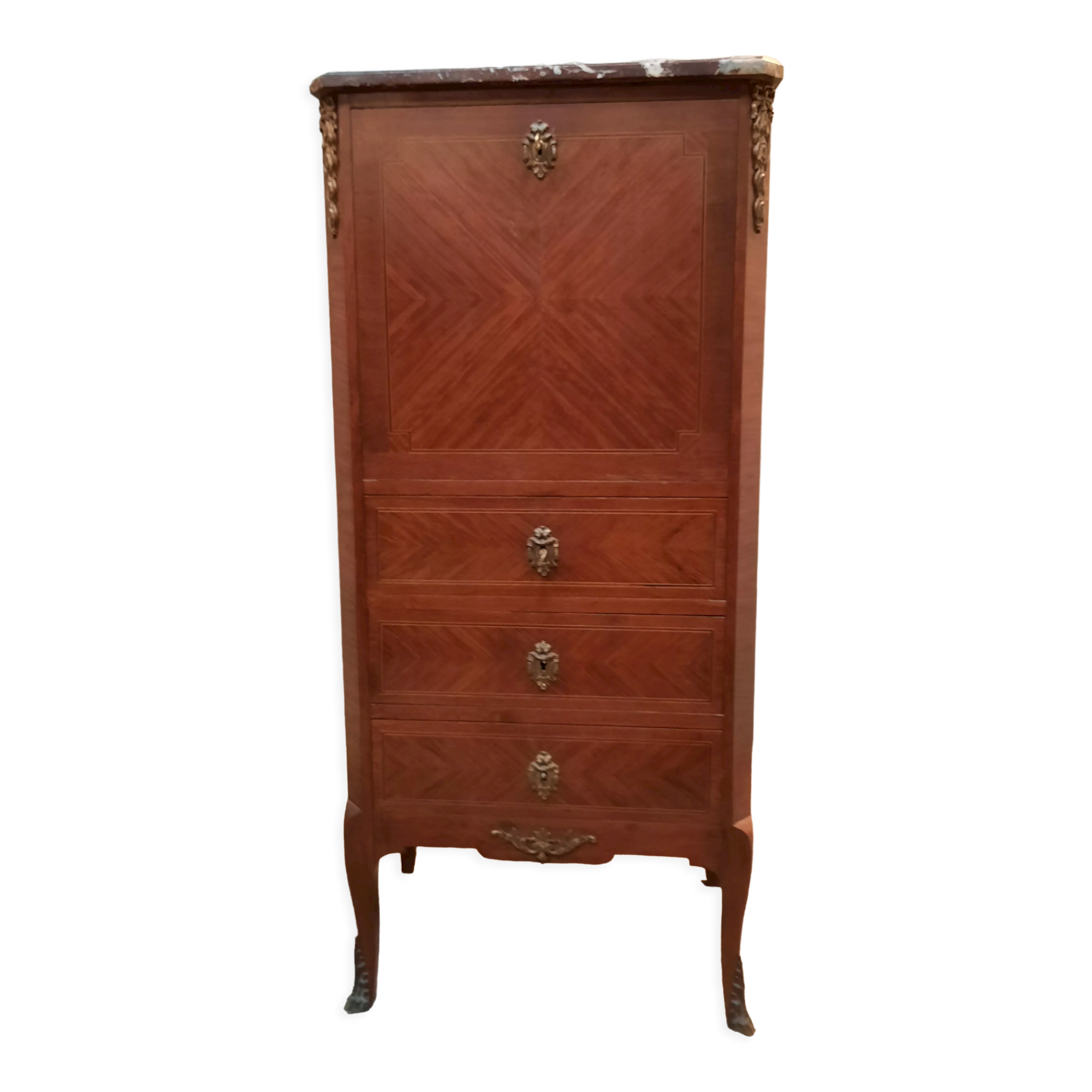 Secretaire de dame en bois de plaquage