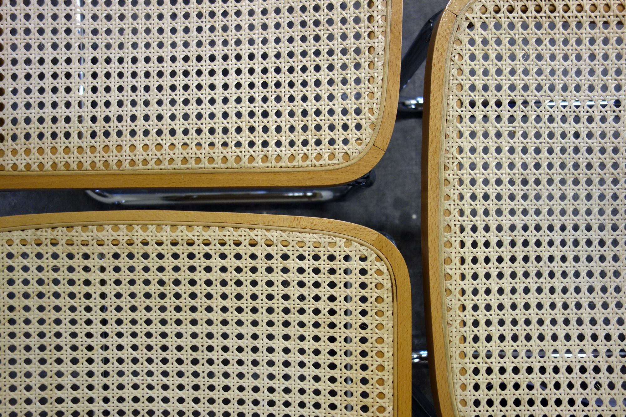 Série de 6 chaises Cesca B32 Marcel Breuer Italie