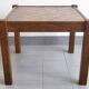 Table basse vintage en marqueterie 1960