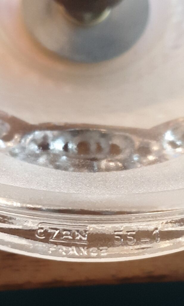 Pendant lamp glacier Ezan art deco 1930