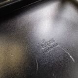 Set of 10 vintage leather dining chairs, 1980s