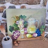 Still life painting canvas