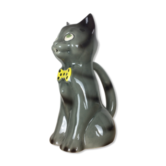 Poet-Laval cat pitcher in zoomorphic ceramic