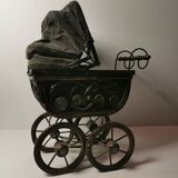Poussette de poupée ancienne Français faite à la main,

Années 1900. Collection