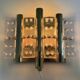 Mid-century modern Swedish crystal wall sconce from Orrefors, 1960