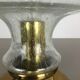 Modernist Glass and Brass Mushroom Table Light by Doria Lights, 1970s, Germany