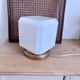 Cubic opaline table lamp