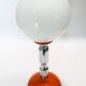 1970s chrome and orange table lamp design