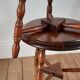 Pair of wooden stools turned vintage 60s