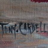 Corsican horses - Oil on canvas - Tony Cardella (1898 - 1976).