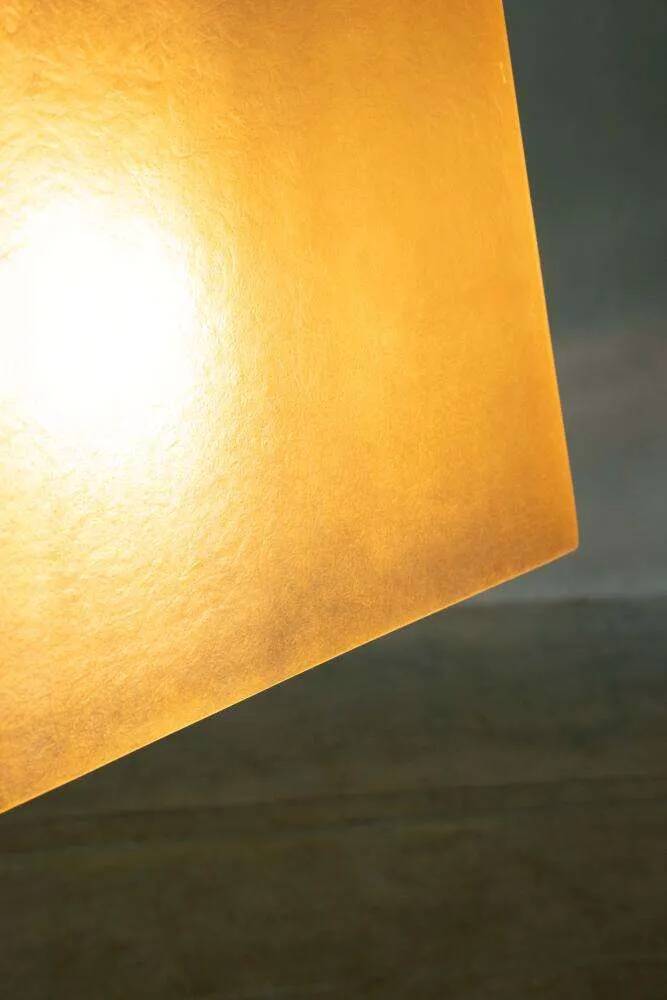 Vintage minimalist pendant lamp in fibreglass, Roche Babois