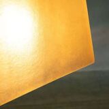 Vintage minimalist pendant lamp in fibreglass, Roche Babois