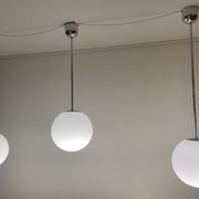 3 Giso ball pendant lights by Gispen