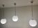 3 Giso ball pendant lights by Gispen