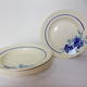Set of 5 vintage flat plates from Grimaud Strasbourg, Poitiers model, porcelain