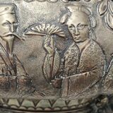Old copper planter Hindu décor