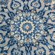 Tapis Persan Vintage Tissé Main, Motif Floral, Laine Beige & Bleu,301x414Cm