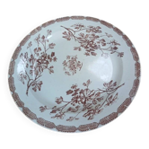 Large vintage round plate Lunéville K&G ironstone
