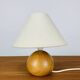 Lampe boule en pin, années 80