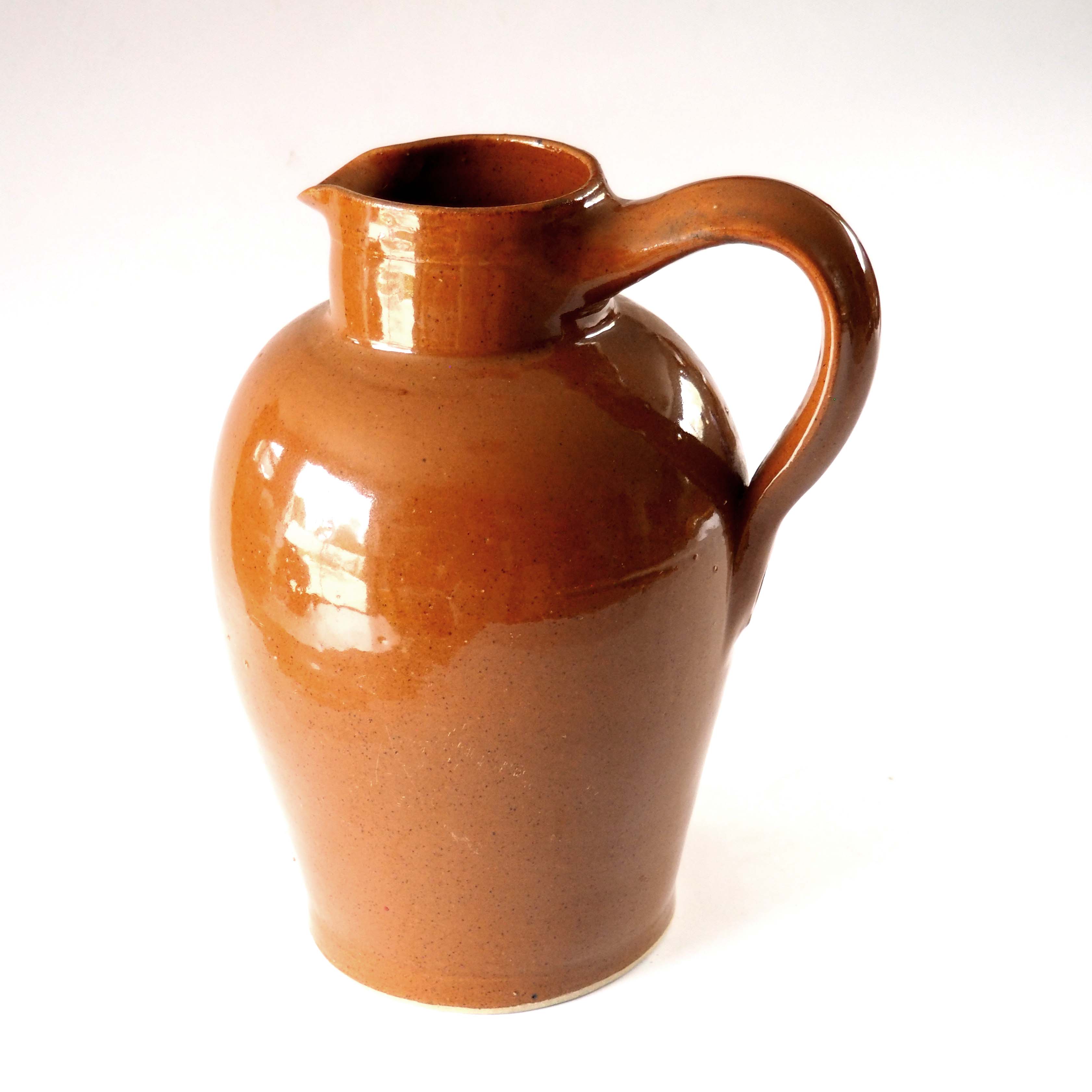 Pitcher in glazed stoneware