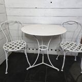 Salon de jardin en fer forgé