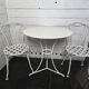 Wrought iron garden furniture