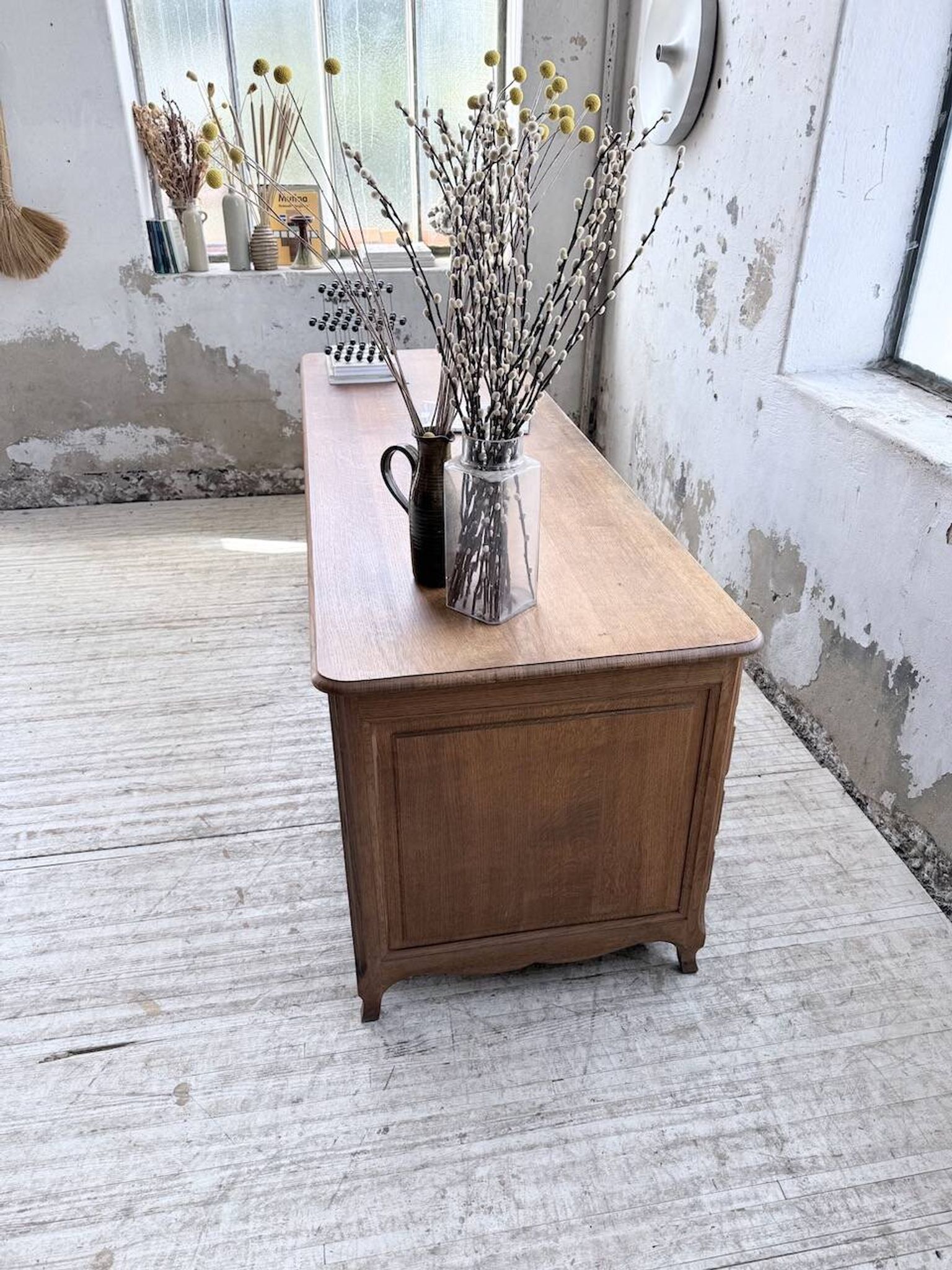 Oak desk or counter 1960