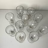 Antique stemmed glasses