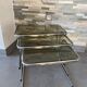 Chrome trundle tables
