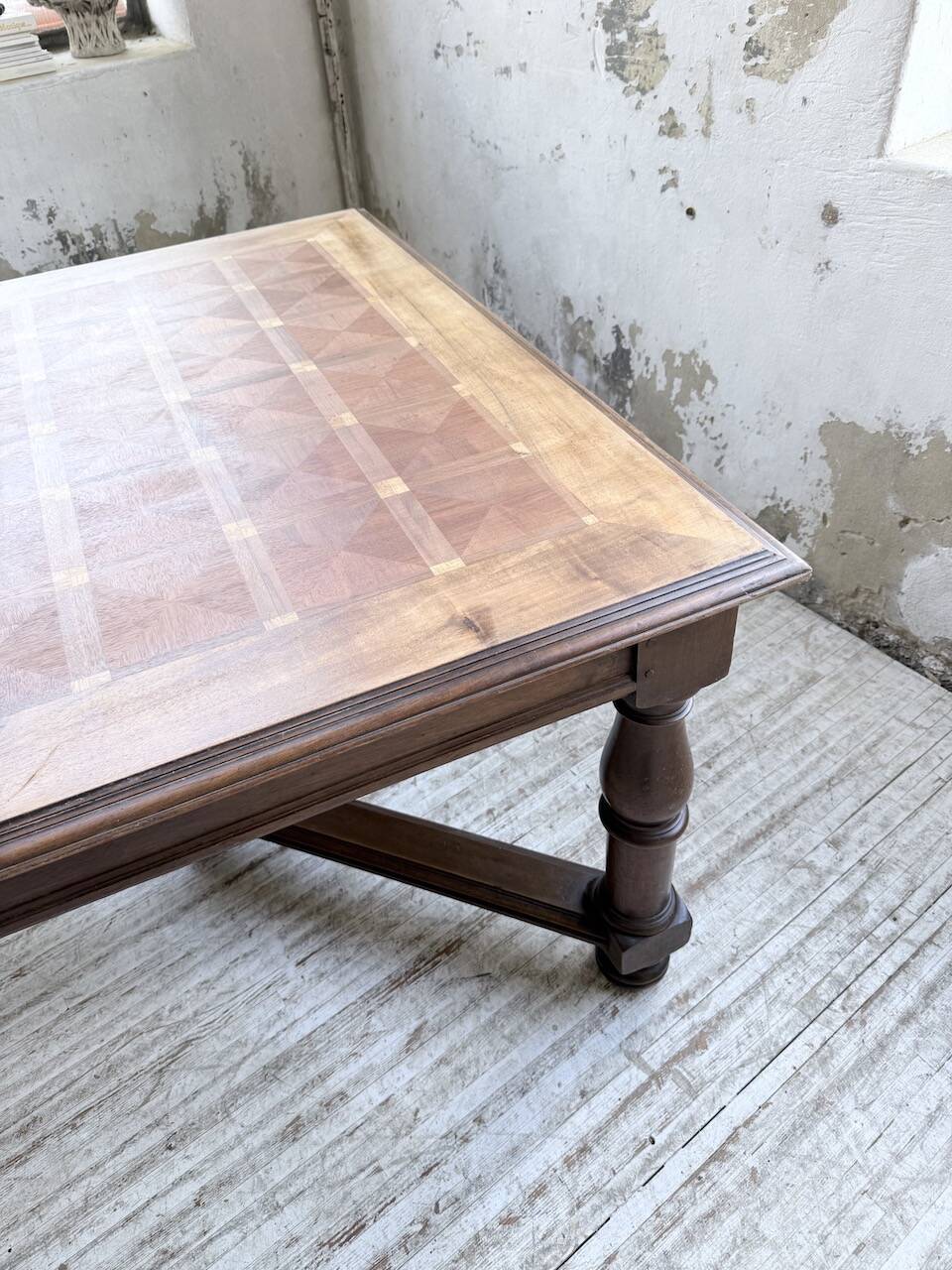 Oak table in Louis XIV style 1900