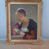 Hand-painted painting