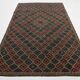 6x9 Pale Red & Yellow Geoemtric Kilim Rug, Handwoven Wool Antique Carpet