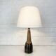 Oval ceramic table lamp, Nils Kähler for HAK, Denmark, 1970
