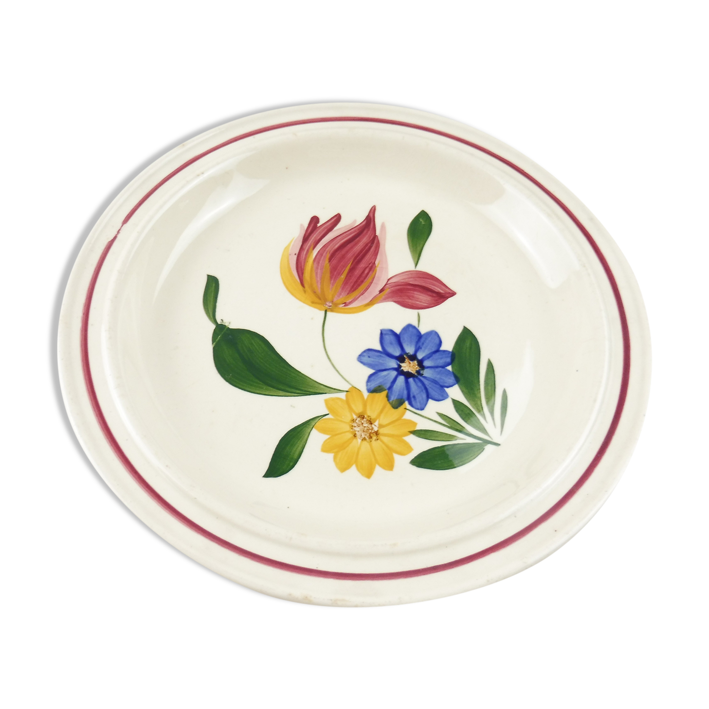 Former raised dish, décor Selestat, Schlettstadt, from Sarreguemines