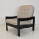 Fauteuil mid-century leda lux années 1980