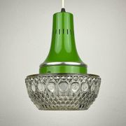 Green suspension light in mid-century style by Targetti Sankey, 1960s.