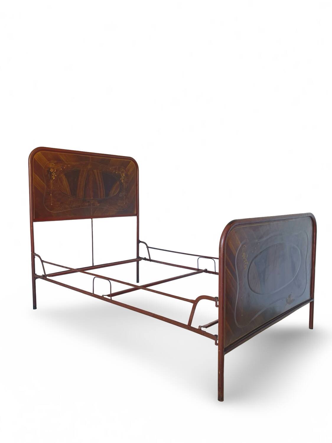 Cadre de lit Art déco italien une place et demie, 1925