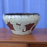 Ceramic pot / cache-pot Accolay signed – Vintage glazed stoneware from the 60s