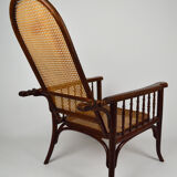 Fischel canned armchair with rack and pinion around 1910