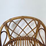 Rattan desk and chair for children