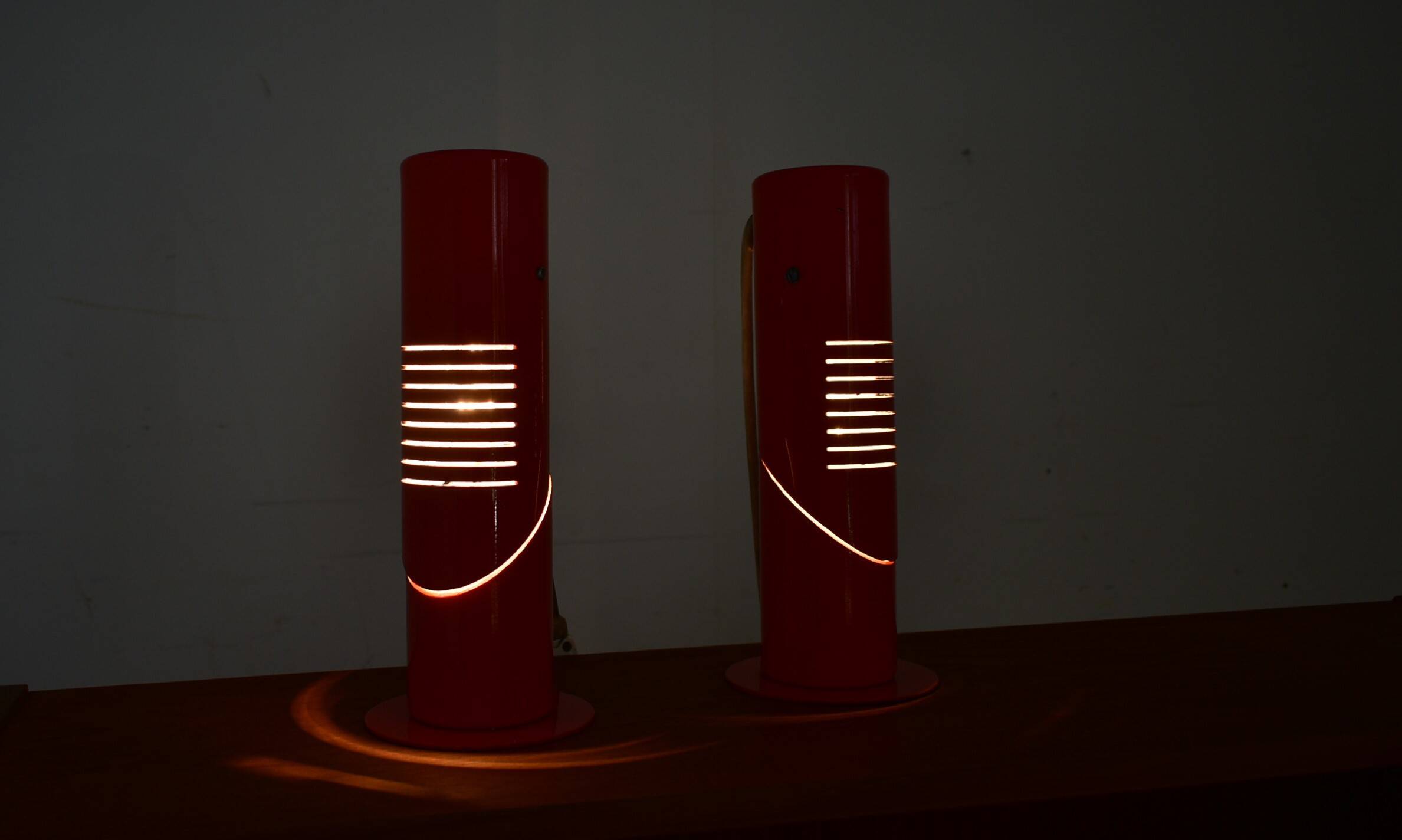 Space Age foldable table lamps from Szarvasi, 1960s