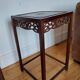 3 Chinese nesting tables in wood and brass.