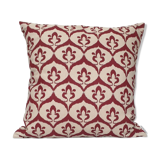 Ottoman cushion cover style ikat beige / garnet - 50 x 50