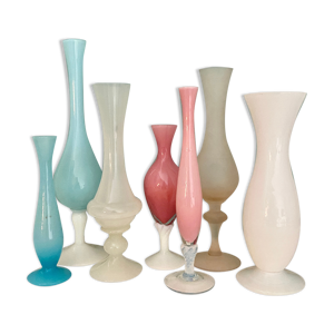 Lot de 7 soliflores vintage